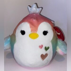 Squishmallows Penguin Princess Louisa Rainbow Plush Toy NWT  8inch